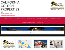 Tablet Screenshot of cagoldenproperties.com